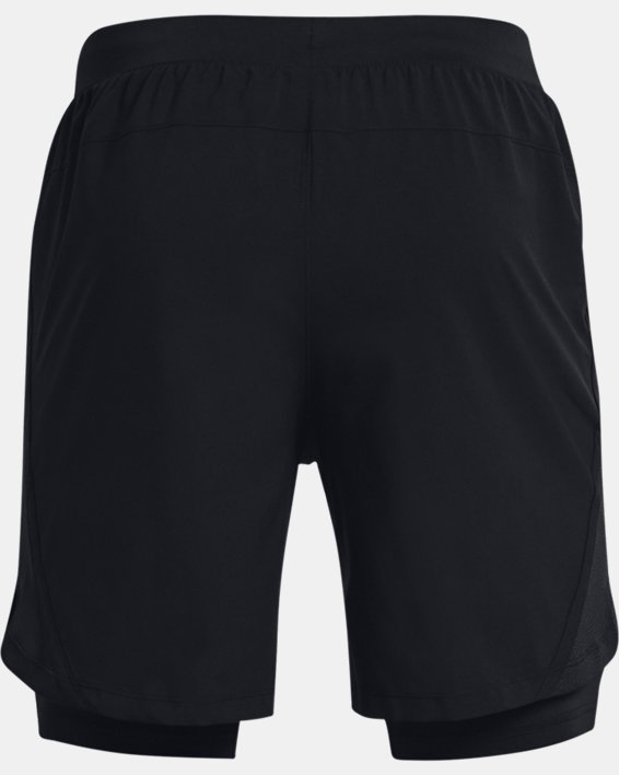 Men's UA Launch Run 2-in-1 Shorts in Black image number 9